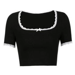 Boogzel Apparel French Maid Crop Top Clothing