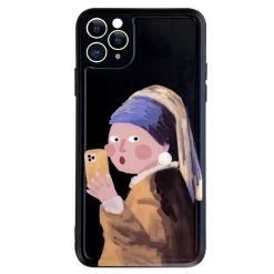 Boogzel Apparel EARRINGS Girl With A Pearl Earring IPhone Case