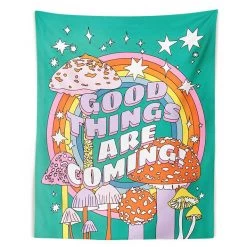 Boogzel Apparel Good Things Are Coming Wall Tapestry