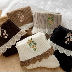 Boogzel Apparel COTTAGECORE / ARTSY Grandmother Aesthetic Socks