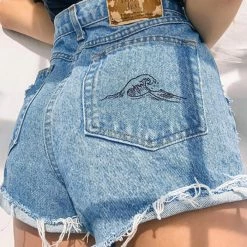 Boogzel Apparel Great Wave Off Kanagawa Shorts GRUNGE CLOTHES 7 Boogzel Apparel Great Wave Off Kanagawa Shorts GRUNGE CLOTHES