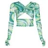 Boogzel Apparel Teenage Crush Gloved Long Sleeve Top Y2K OUTFITS