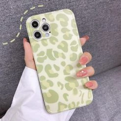 Boogzel Apparel Green Leopard Print IPhone Case IPHONE CASES