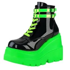 Boogzel Apparel Neon Tornado Platform Boots
