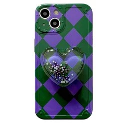 Boogzel Apparel IPHONE CASES Grunge Argyle Heart IPhone Case