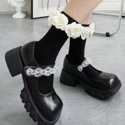 Boogzel Apparel Roses Ribbed Socks