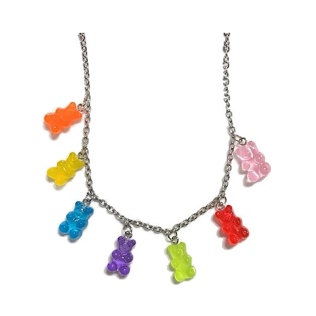 Boogzel Apparel SOFT GIRL OUTFITS Gummy Bear Necklace 1 Boogzel Apparel SOFT GIRL OUTFITS Gummy Bear Necklace