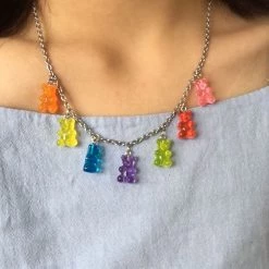 Boogzel Apparel SOFT GIRL OUTFITS Gummy Bear Necklace