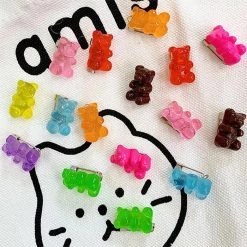 Boogzel Apparel OVER THE RAINBOW Gummy Bear 5 Pcs Pin Set