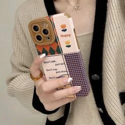 Boogzel Apparel Happy Patchwork IPhone Case