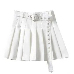 Boogzel Apparel Love Bites Pleated Skirt