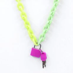 Boogzel Apparel 2.0 Neon Chain Necklace SOFT GIRL OUTFITS