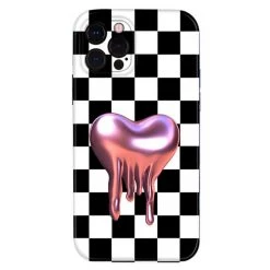 Boogzel Apparel Heart Checkerboard IPhone Case