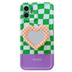 Boogzel Apparel Heart Mirror Checkered IPhone Case IPHONE CASES