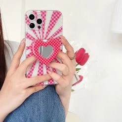 Boogzel Apparel IPHONE CASES Indie Heart Checkered IPhone Case