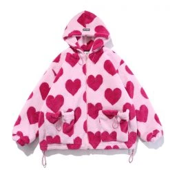 Boogzel Apparel SOFT GIRL OUTFITS Love Bites Hooded Jacket