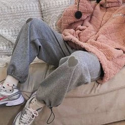 Boogzel Apparel Soft Girl Heart Joggers SOFT GIRL OUTFITS