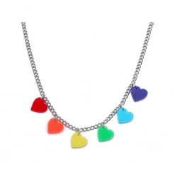 Boogzel Apparel OVER THE RAINBOW Love Is Love Necklace