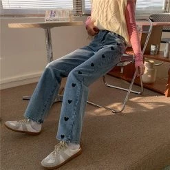 Boogzel Apparel Black Hearts Jeans