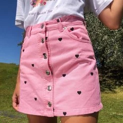 Boogzel Apparel Love Bites Skirt Y2K OUTFITS