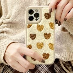 Boogzel Apparel IPHONE CASES Hearts Fuzzy IPhone Case