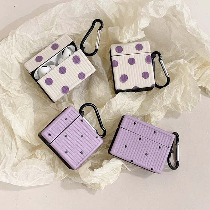 Boogzel Apparel Heart Polka Dot Airpods Case IPHONE CASES 2 Boogzel Apparel Heart Polka Dot Airpods Case IPHONE CASES