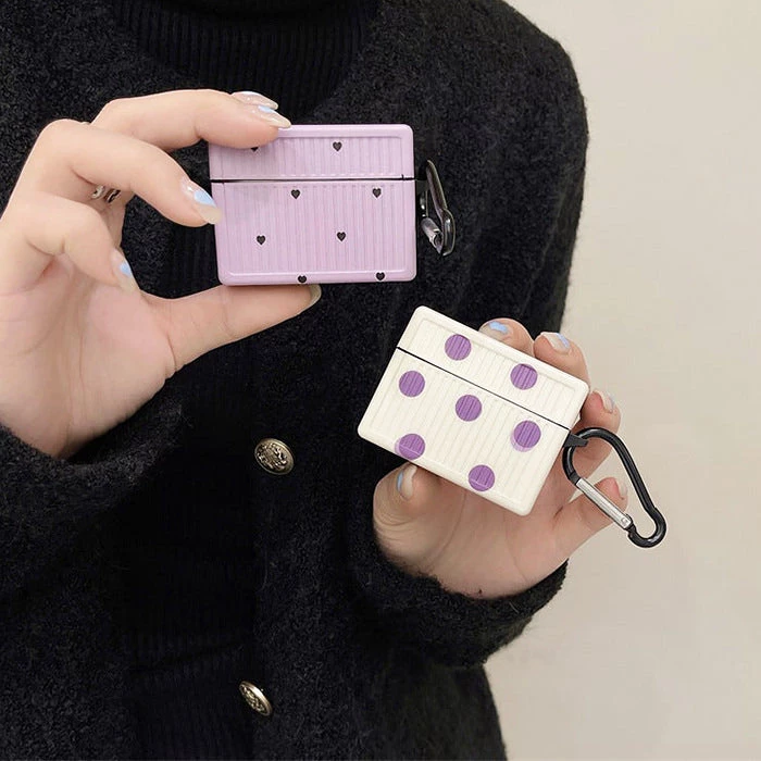 Boogzel Apparel Heart Polka Dot Airpods Case IPHONE CASES 5 Boogzel Apparel Heart Polka Dot Airpods Case IPHONE CASES