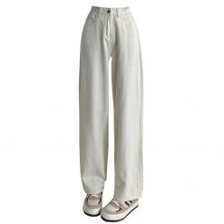 Boogzel Apparel Coffee Cream High Waist Jeans