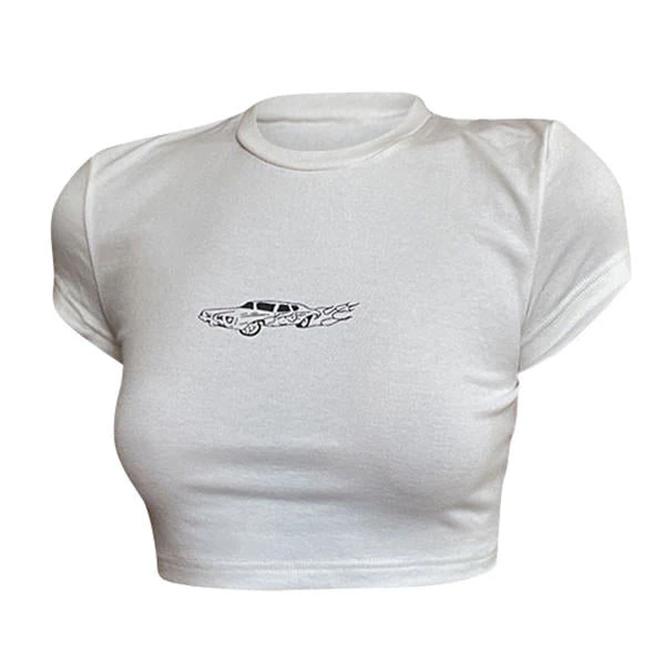 Boogzel Apparel Y2K OUTFITS Hot Wheels Crop Top 1 Boogzel Apparel Y2K OUTFITS Hot Wheels Crop Top