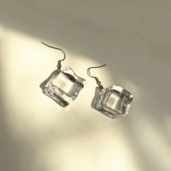 Boogzel Apparel Ice Cube Drop Earrings