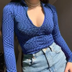 Boogzel Apparel GRUNGE CLOTHES Indie Aesthetic Zip Up Top