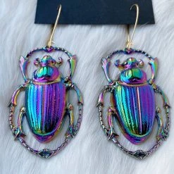 Boogzel Apparel Scarab Earrings