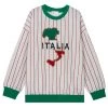 Boogzel Apparel Italia Striped Vintage Sweatshirt 90s & VINTAGE
