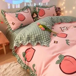 Boogzel Apparel Kawaii Peach Bedding Set π 5 Boogzel Apparel Kawaii Peach Bedding Set π