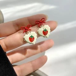 Boogzel Apparel Kawaii Strawberry Earrings