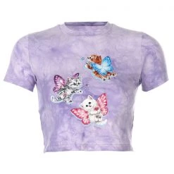 Boogzel Apparel Magic Kitty Crop Top
