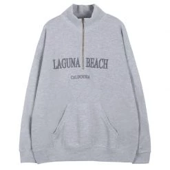 Boogzel Apparel Laguna Beach Zip Up Sweatshirt Clothing
