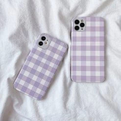 Boogzel Apparel IPHONE CASES Lavender Grid IPhone Case