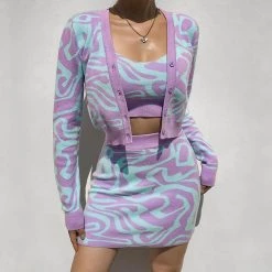 Boogzel Apparel Sweet Nectar Knit Skirt Y2K OUTFITS