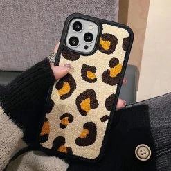 Boogzel Apparel Leopard Fuzzy IPhone Case IPHONE CASES