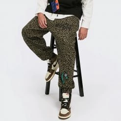 Boogzel Apparel Leopard Print Wide Pants E BOY - SOFT BOY