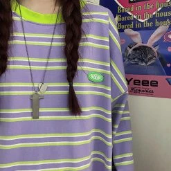 Boogzel Apparel Drain You Striped Sweatshirt