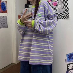 Boogzel Apparel Drain You Striped Sweatshirt