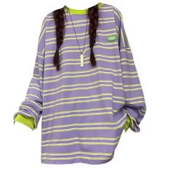 Boogzel Apparel Drain You Striped Sweatshirt