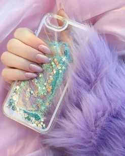 Boogzel Apparel SOFT GIRL OUTFITS Glitter Waterfall IPhone Case