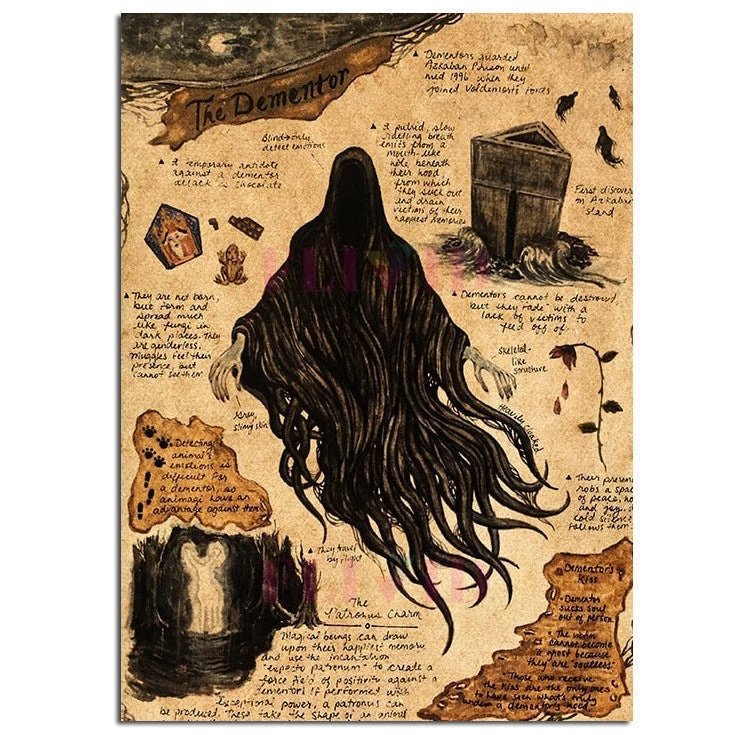 Boogzel Apparel Home Decor Magical Creatures Canvas Poster 2 Boogzel Apparel Home Decor Magical Creatures Canvas Poster