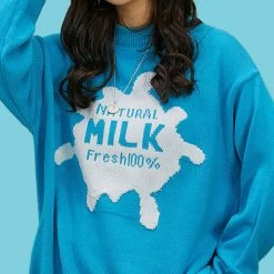 Boogzel Apparel AESTHETIC CLOTHES Natural Milk Knit