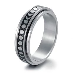 Boogzel Apparel DRESSED FOR SPACE Moon Phases Fidget Ring