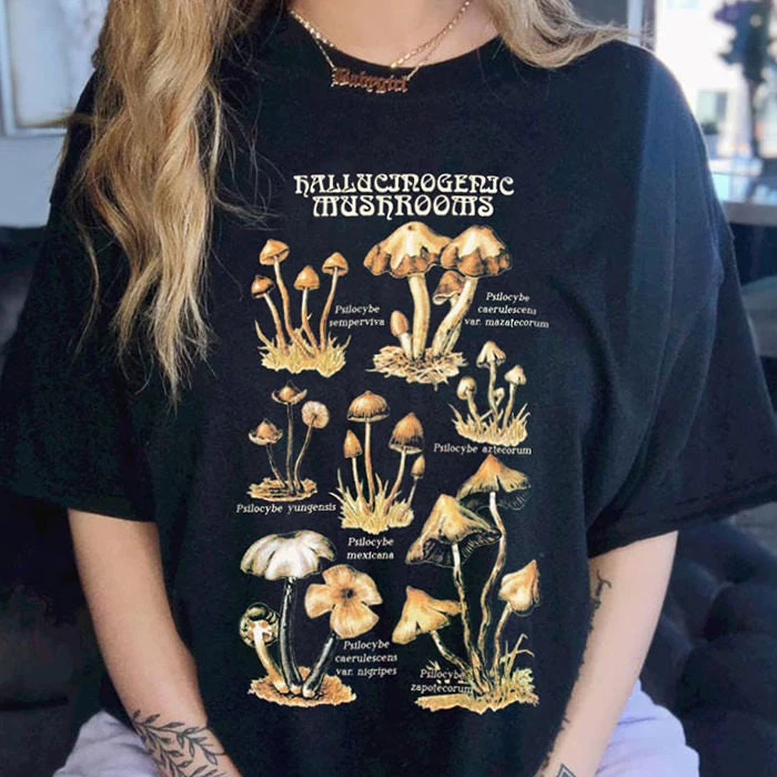 Boogzel Apparel Mushrooms Graphic Tee FAIRY GRUNGE 2 Boogzel Apparel Mushrooms Graphic Tee FAIRY GRUNGE