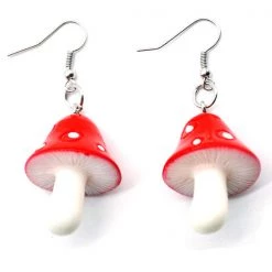 Boogzel Apparel Mushroom Earrings SOFT GIRL OUTFITS